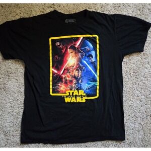 Star Wars "The Force Awakens" Adult XL Chronological Black T-Shirt